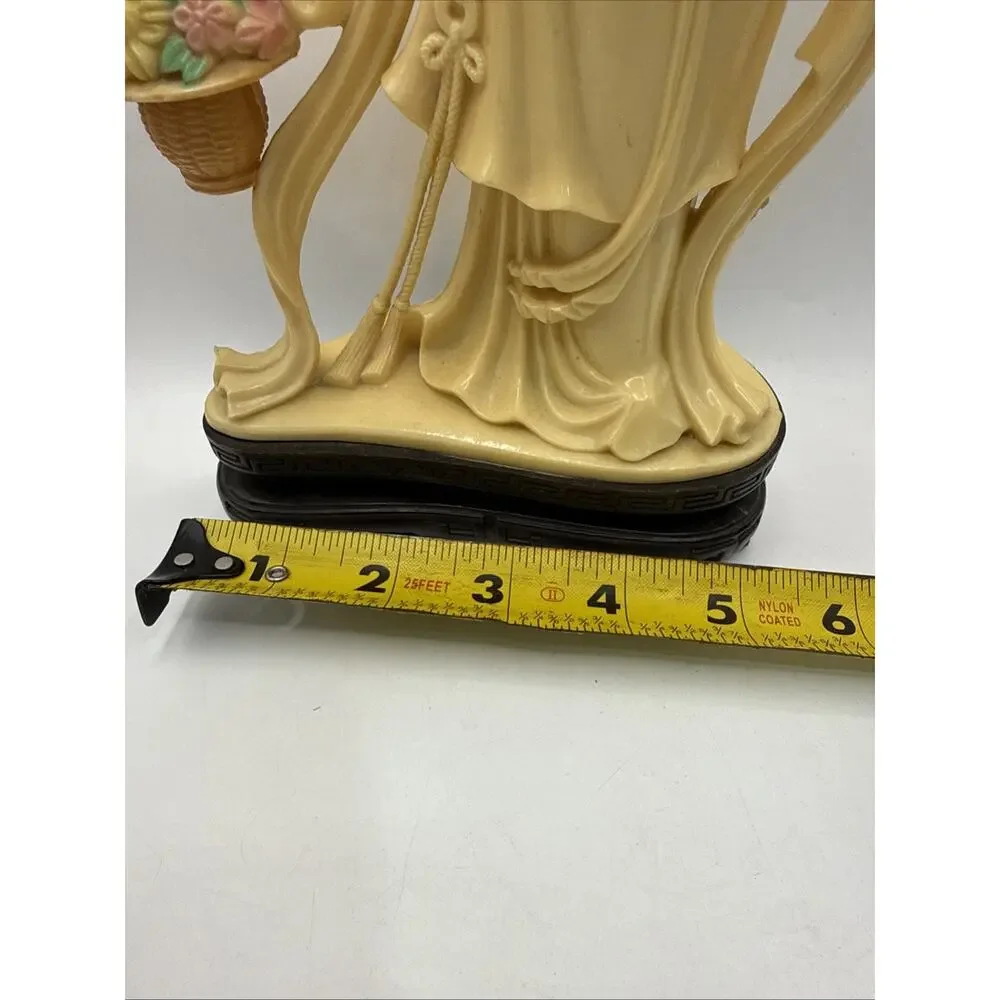 Vintage Geisha Girl Celluloid Figure, Chinoiserie Geisha Figurine *